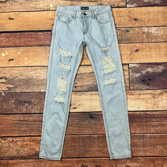 EMBELLISH NYC Jeans Size 30 Mens Distressed Denim W9 Aventador Skinny Fit - Picture 3 of 10